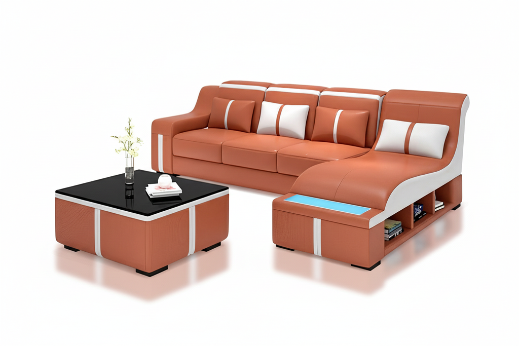 Lisa orange white shadow