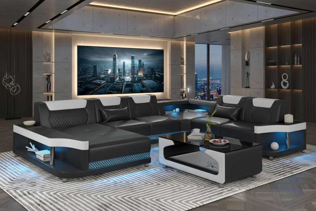 NEXA U-Shape Sectional Sofa - Luxury Mansion