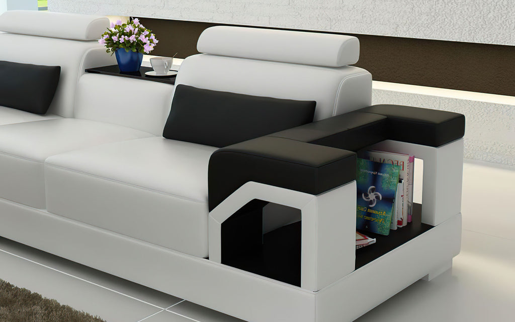 Talos Modern Leather Sectional